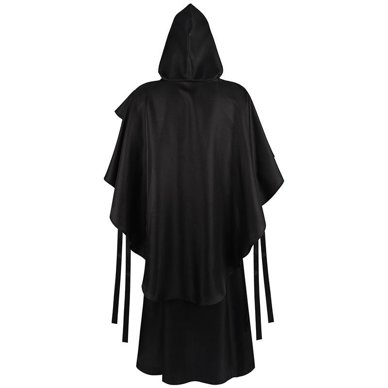 Medieval Monk Robe Halloween Grim Reaper Costume - Coscosmos