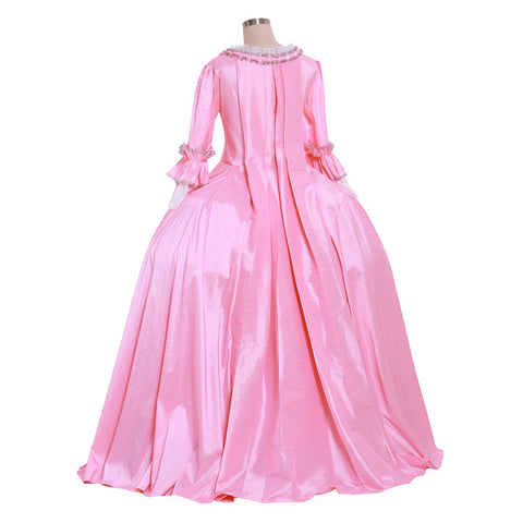 Medieval Noble Pink Dress Cosplay Costume - Coscosmos
