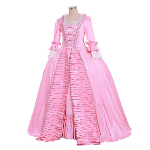 Medieval Noble Pink Dress Cosplay Costume - Coscosmos