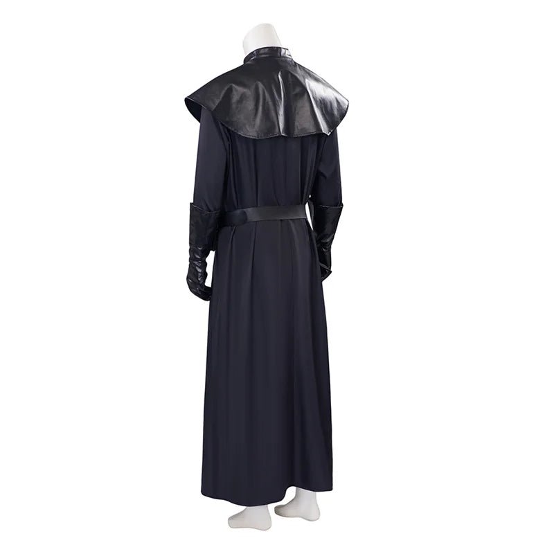 Medieval Plague Doctor Costume - Black Long Coat Halloween Party Suit | Men’s Cosplay Outfit - Coscosmos