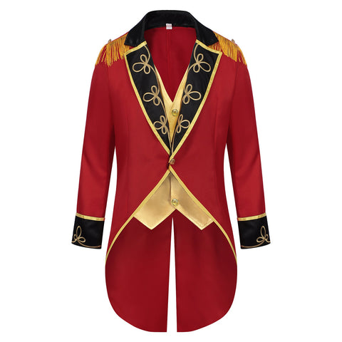 Medieval Punk Military Drum Uniform for Men – Vintage Circus Performance Costume - Coscosmos