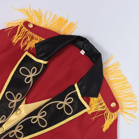Medieval Punk Military Drum Uniform for Men – Vintage Circus Performance Costume - Coscosmos