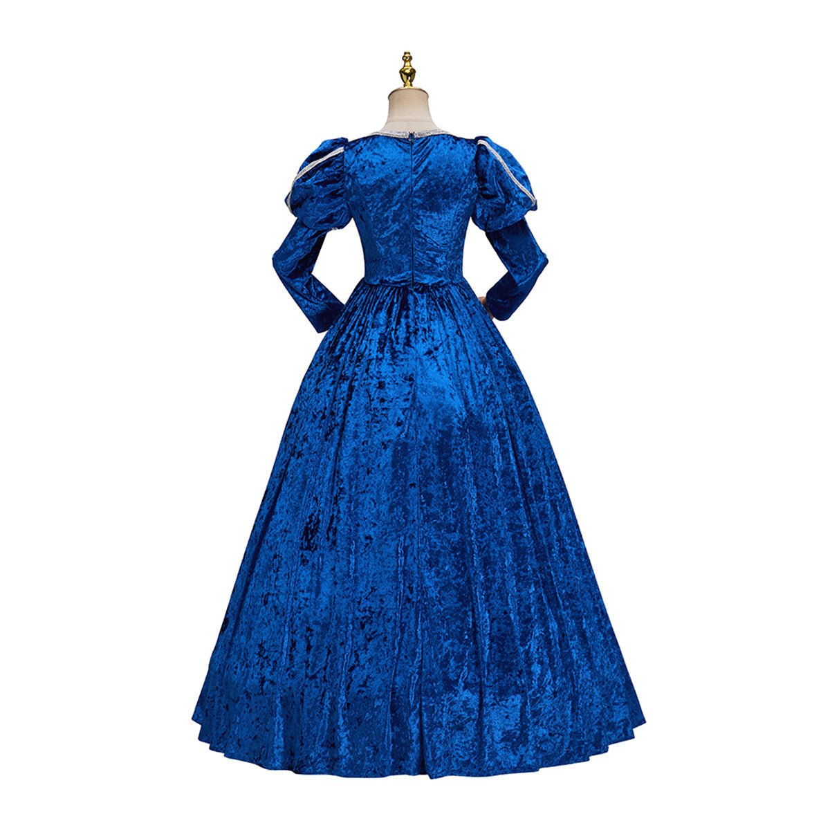 Medieval Renaissance Blue Dress Cosplay Costume - Coscosmos