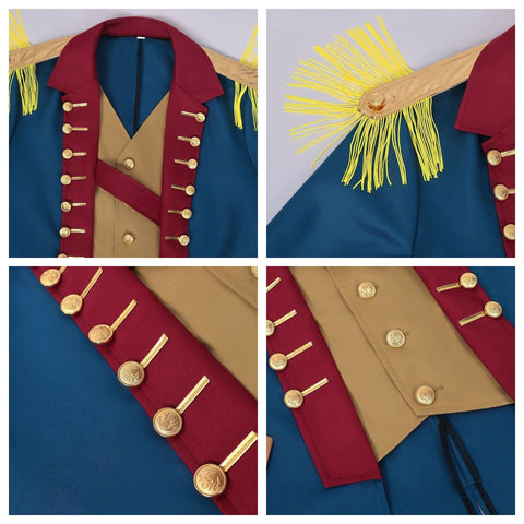 Medieval Renaissance Cosplay Costume for Men: George Washington Outfit - Coscosmos