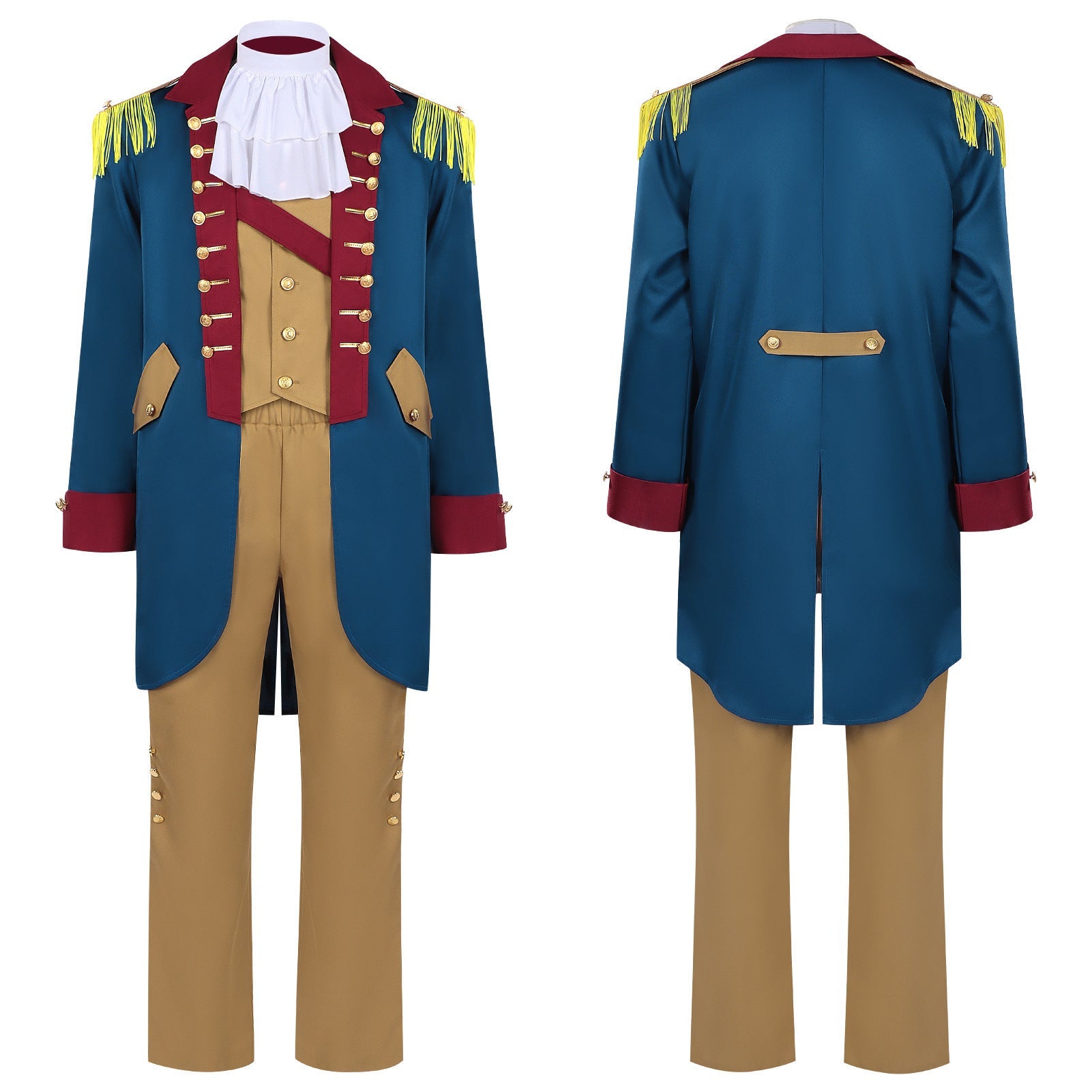 Medieval Renaissance Cosplay Costume for Men: George Washington Outfit - Coscosmos
