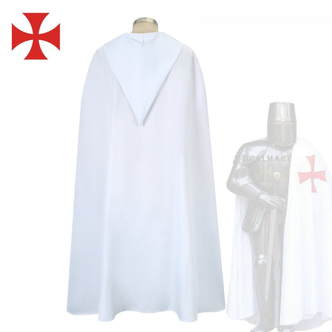Medieval Templar Knight Cloak Roman Empire Warrior Cosplay Costume - Coscosmos
