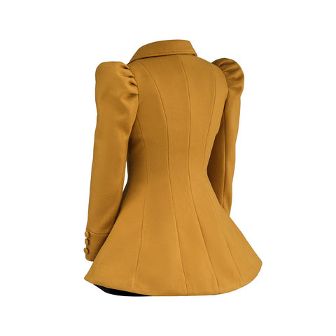 Medieval Yellow Button - Up Women's Jacket - Cosplay Costume for Renaissance Fairs & LARP - Coscosmos