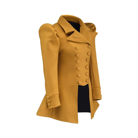 Medieval Yellow Button - Up Women's Jacket - Cosplay Costume for Renaissance Fairs & LARP - Coscosmos