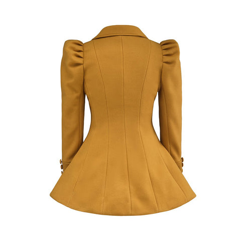 Medieval Yellow Button - Up Women's Jacket - Cosplay Costume for Renaissance Fairs & LARP - Coscosmos