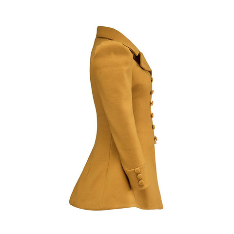 Medieval Yellow Button - Up Women's Jacket - Cosplay Costume for Renaissance Fairs & LARP - Coscosmos