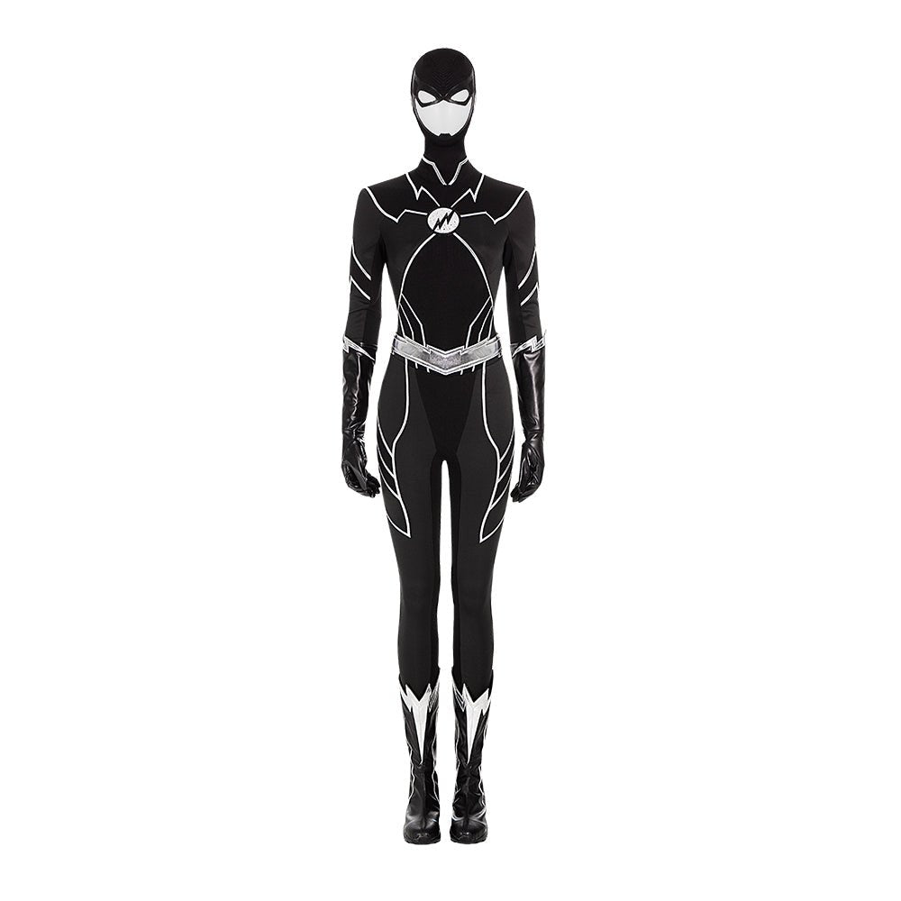 Meena Dhawan Cosplay Costumes DC The Flash Season 8 Fast Track Jumpsuit with Boots - Coscosmos