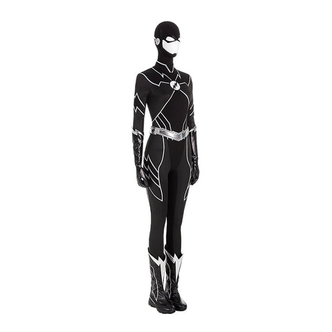 Meena Dhawan Cosplay Costumes DC The Flash Season 8 Fast Track Jumpsuit with Boots - Coscosmos