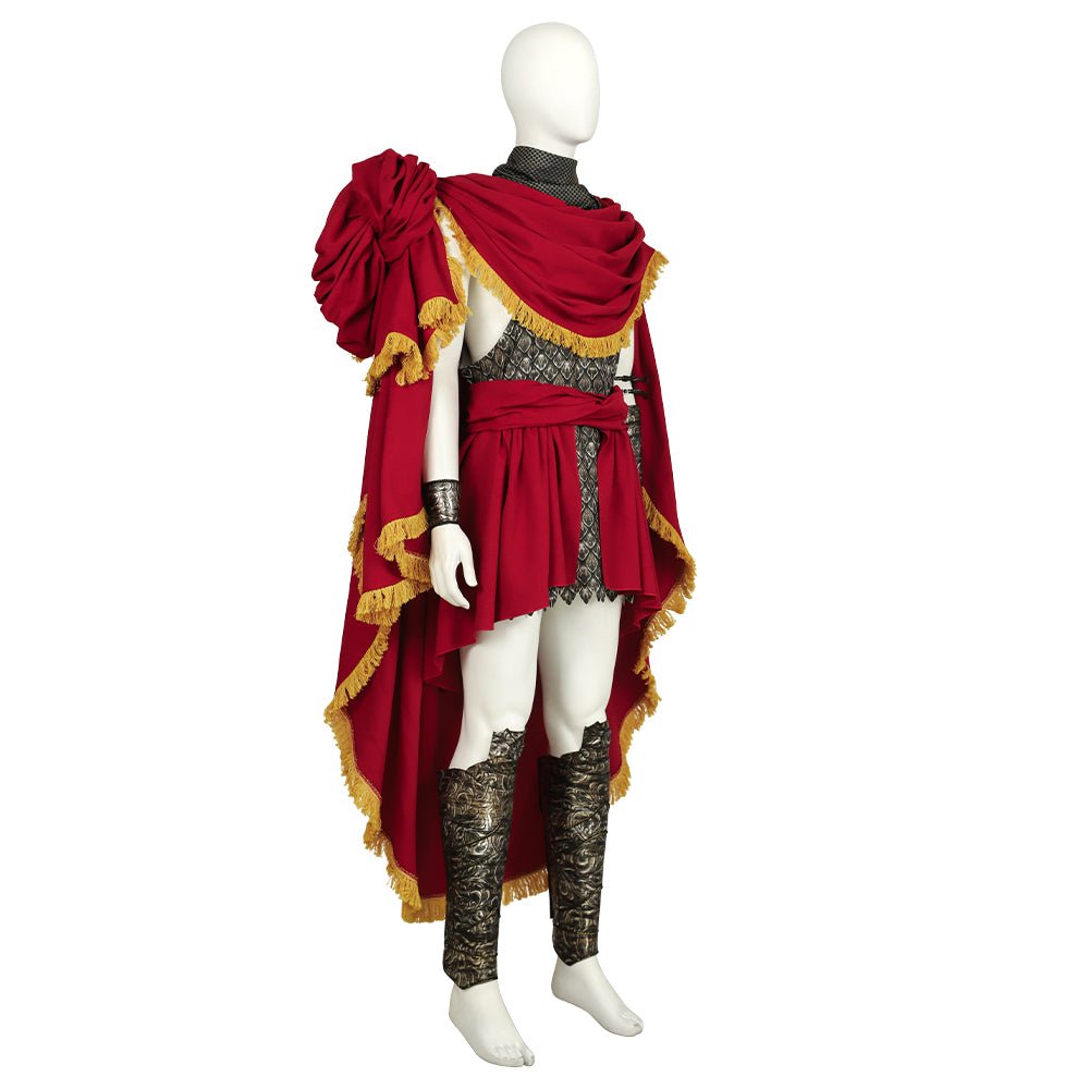 Men Elder Ring Messmer Cosplay Dress - Red Robe with Belt - Coscosmos