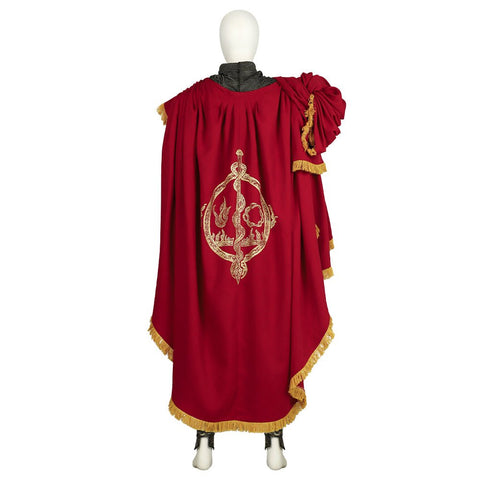 Men Elder Ring Messmer Cosplay Dress - Red Robe with Belt - Coscosmos