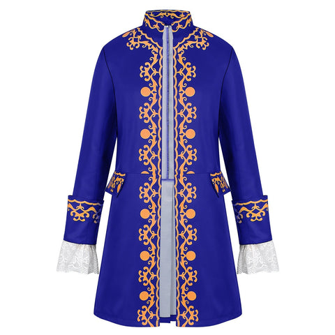 Men's European Medieval Gold - Trimmed Baroque Aristocrat Costume for Opera Stage Performance - Coscosmos