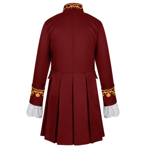 Men's European Medieval Gold - Trimmed Baroque Aristocrat Costume for Opera Stage Performance - Coscosmos