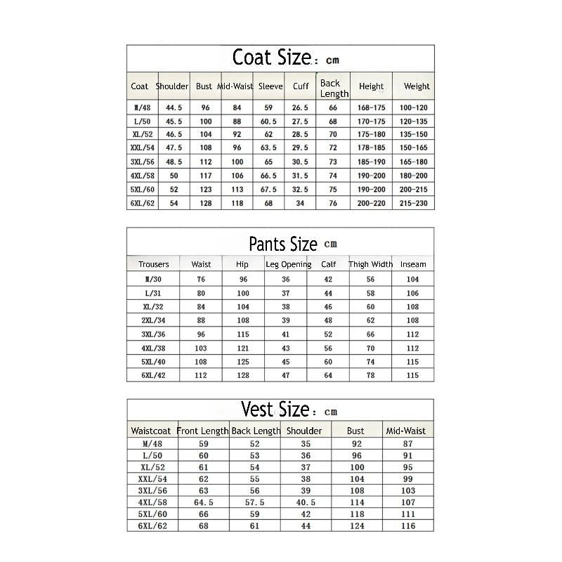 Men's Royal Cosplay Suit Three - Piece Set Single Button Double Vent Formal Wear for Halloween Costume Party - Coscosmos