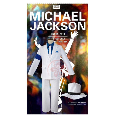 Michael Jackson Cosplay Costume - Thriller Bad Dangerous Tour Outfit for Men - Premium Quality Halloween Cosplay Suit - Coscosmos