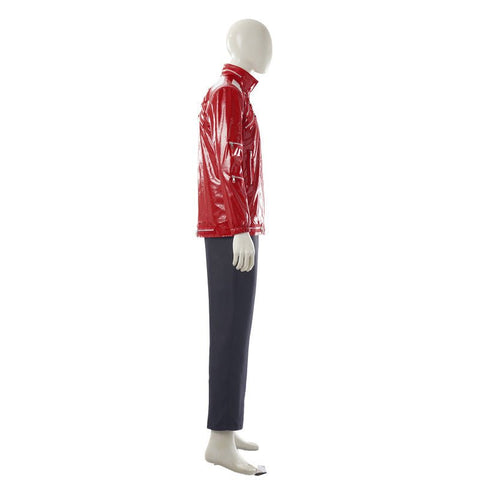 Michael Jackson Red Suit Cosplay Outfit King of Pop Stage Costume - Coscosmos