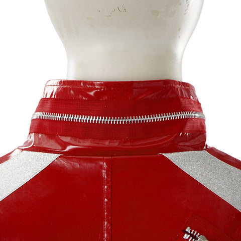 Michael Jackson Red Suit Cosplay Outfit King of Pop Stage Costume - Coscosmos