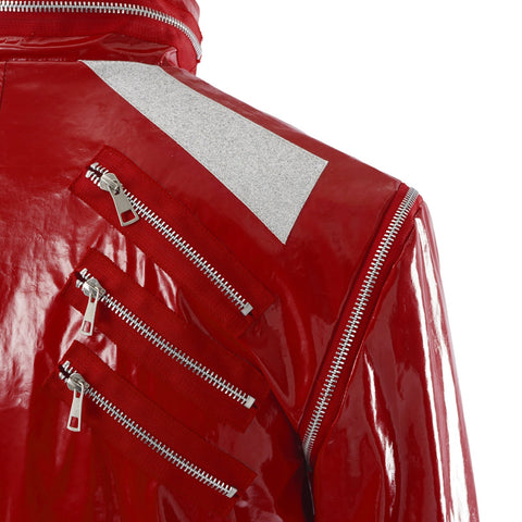 Michael Jackson Red Suit Cosplay Outfit King of Pop Stage Costume - Coscosmos