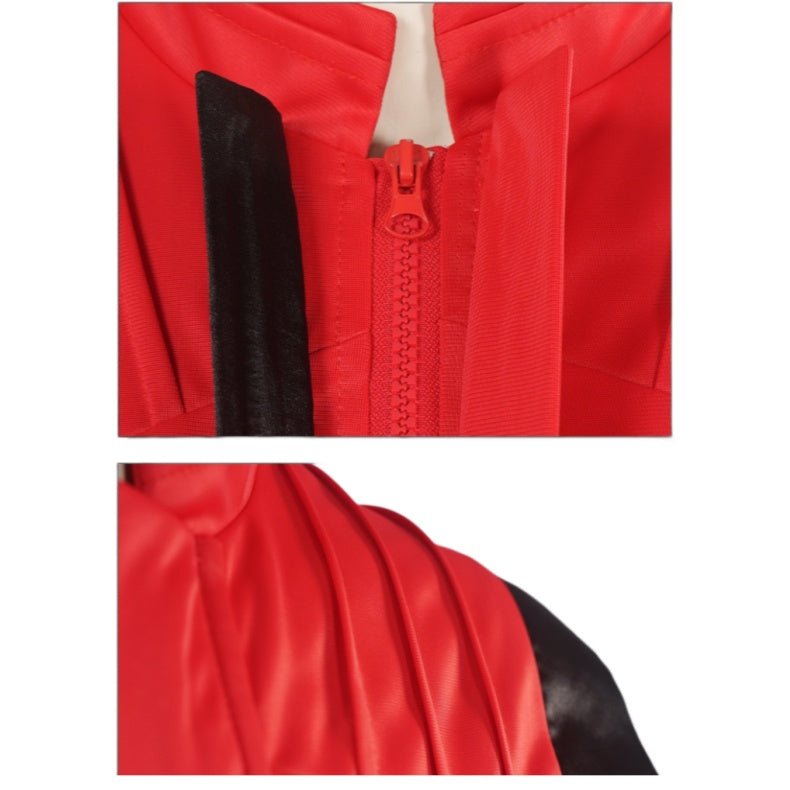 Michael Jackson Thriller Red Leather Jacket and Pants Set for Cosplay Stage Performance - Coscosmos
