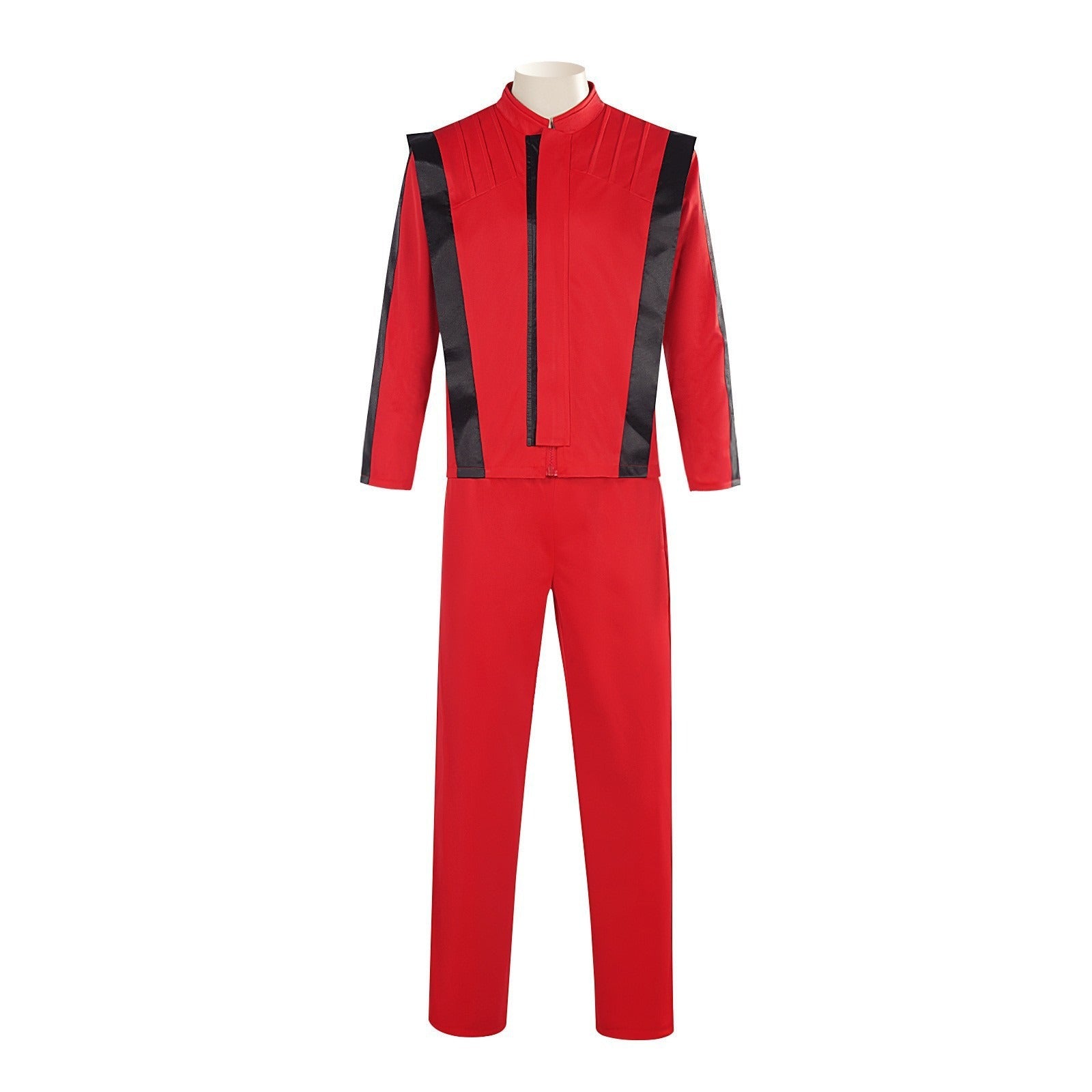 Michael Jackson Thriller Red Leather Jacket and Pants Set for Cosplay Stage Performance - Coscosmos
