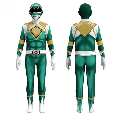 Mighty Morphin Power Rangers Dino Charge Superhero Jumpsuit for Adults & Kids - Coscosmos