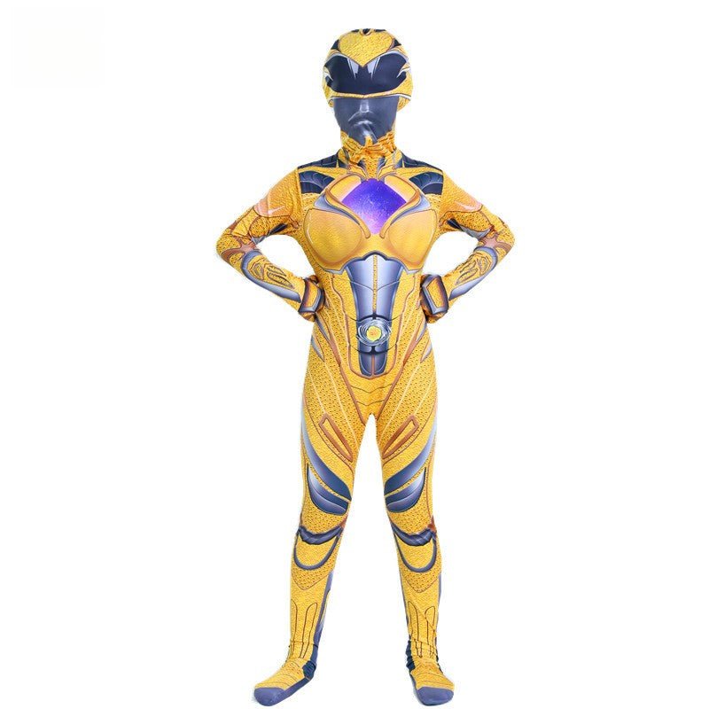 Mighty Morphin Power Rangers Dino Charge Superhero Jumpsuit for Adults & Kids - Coscosmos