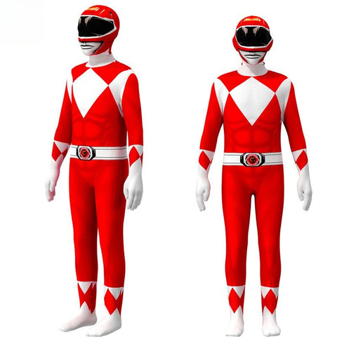 Mighty Morphin Power Rangers Dino Charge Superhero Jumpsuit for Adults & Kids - Coscosmos