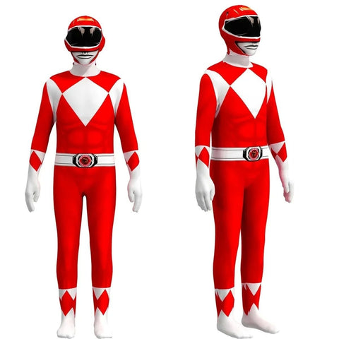 Mighty Morphin Power Rangers Dino Charge Superhero Jumpsuit for Adults & Kids - Coscosmos