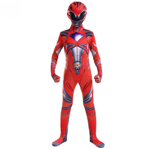 Mighty Morphin Power Rangers Dino Charge Superhero Jumpsuit for Adults & Kids - Coscosmos