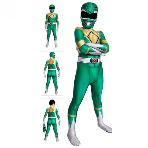 Mighty Morphin Power Rangers Dino Charge Superhero Jumpsuit for Adults & Kids - Coscosmos
