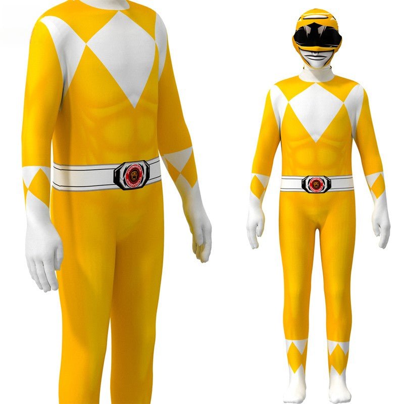 Mighty Morphin Power Rangers Dino Charge Superhero Jumpsuit for Adults & Kids - Coscosmos