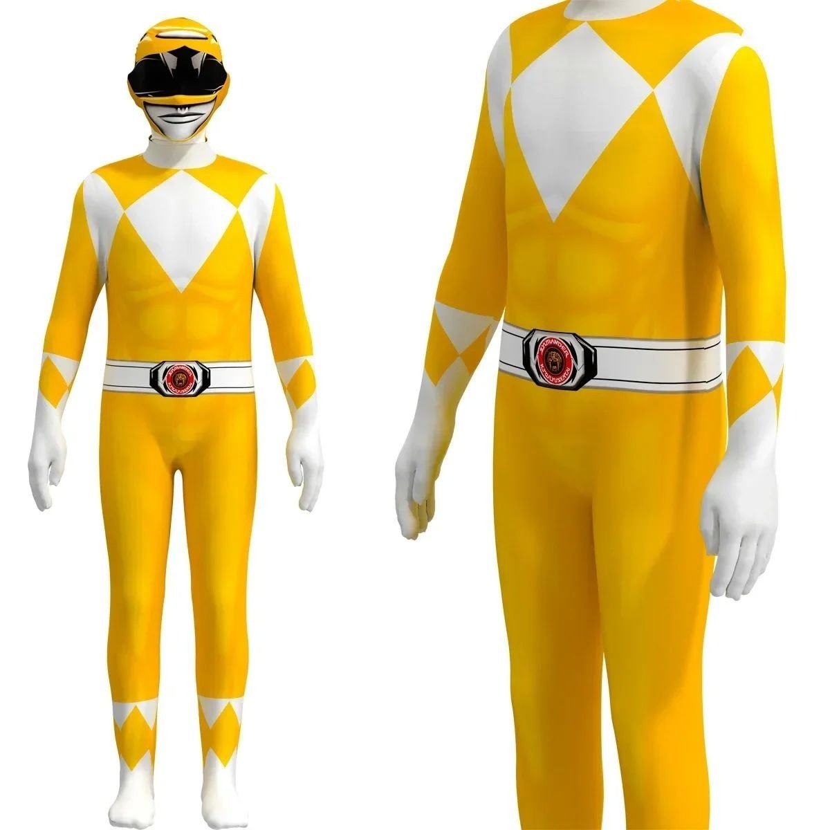 Mighty Morphin Power Rangers Dino Charge Superhero Jumpsuit for Adults & Kids - Coscosmos