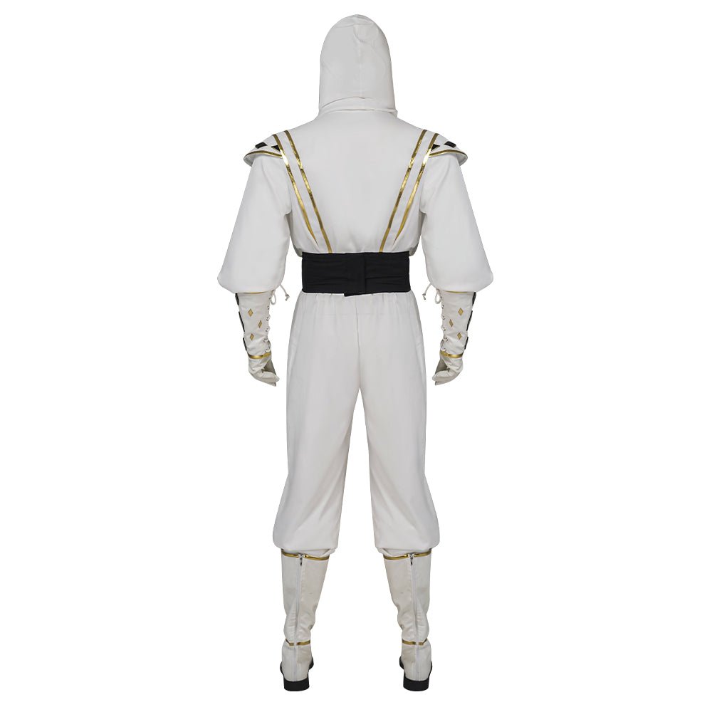 Mighty Morphin Power Rangers Tommy Oliver White Ranger Ninja Cosplay Costume - Coscosmos