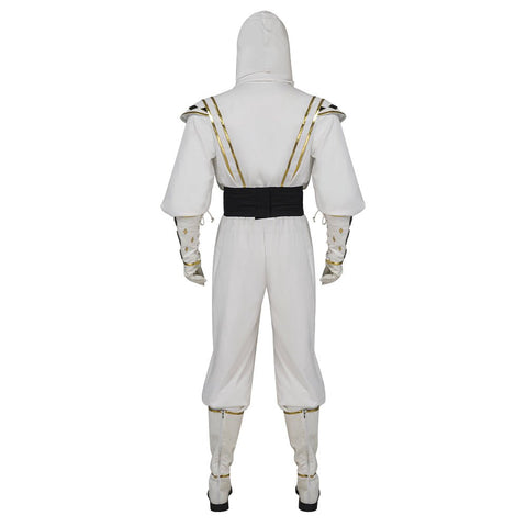 Mighty Morphin Power Rangers Tommy Oliver White Ranger Ninja Cosplay Costume - Coscosmos