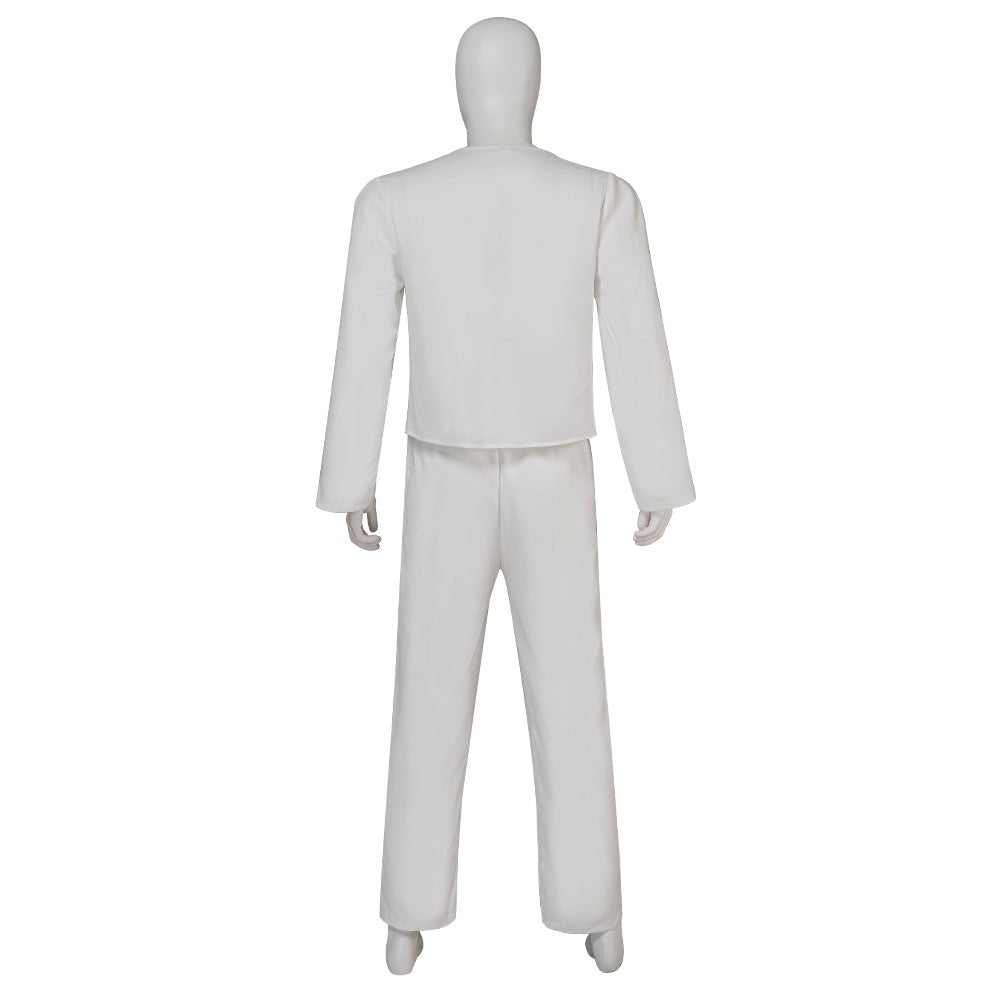 Mighty Morphin Power Rangers Tommy Oliver White Ranger Ninja Cosplay Costume - Coscosmos