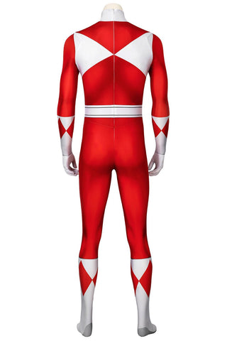 MMPR Red Ranger Suit Cosplay Jumpsuit – Mighty Morphin Power Rangers Costume - Coscosmos