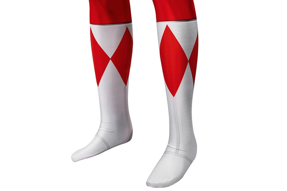 MMPR Red Ranger Suit Cosplay Jumpsuit – Mighty Morphin Power Rangers Costume - Coscosmos