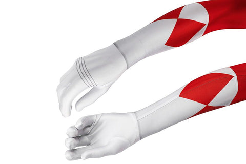 MMPR Red Ranger Suit Cosplay Jumpsuit – Mighty Morphin Power Rangers Costume - Coscosmos