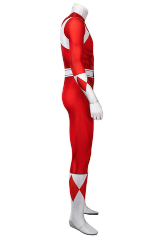 MMPR Red Ranger Suit Cosplay Jumpsuit – Mighty Morphin Power Rangers Costume - Coscosmos