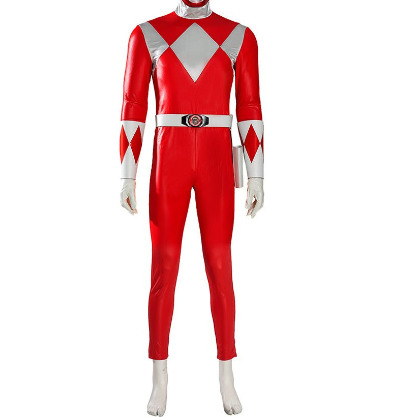 MMPR Red Ranger Suit Costume Cosplay Jumpsuit - Coscosmos