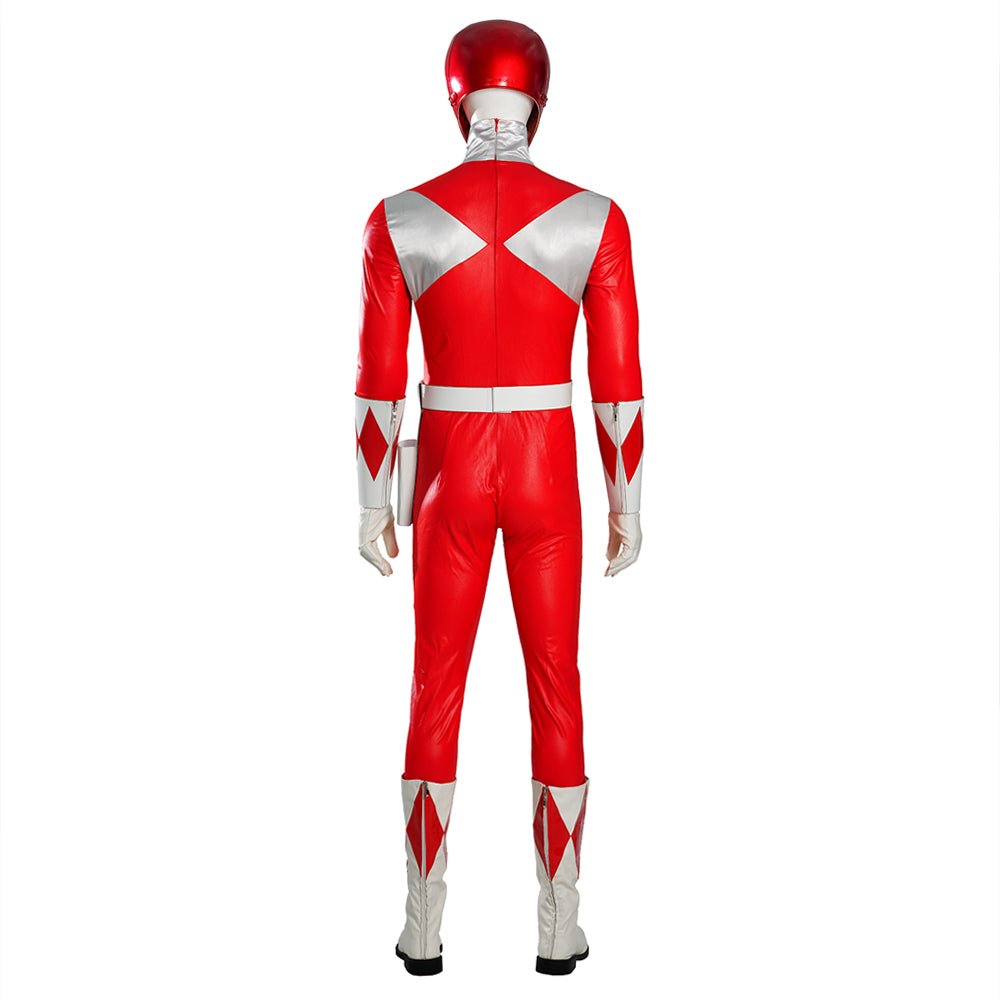 MMPR Red Ranger Suit Costume Cosplay Jumpsuit - Coscosmos