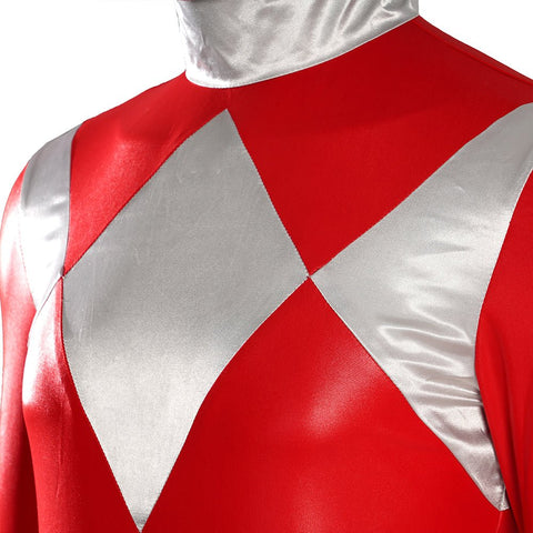 MMPR Red Ranger Suit Costume Cosplay Jumpsuit - Coscosmos