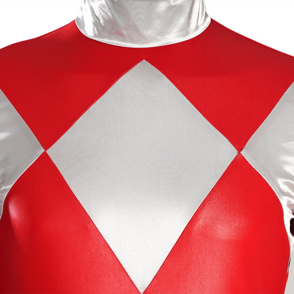 MMPR Red Ranger Suit Costume Cosplay Jumpsuit - Coscosmos