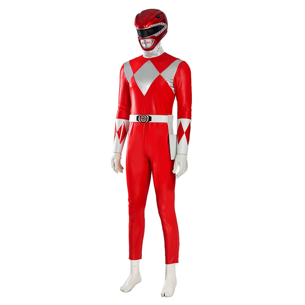 MMPR Red Ranger Suit Costume Cosplay Jumpsuit - Coscosmos