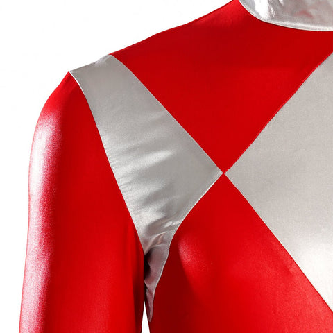 MMPR Red Ranger Suit Costume Cosplay Jumpsuit - Coscosmos