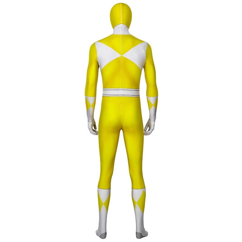 MMPR Yellow Ranger Suit Costume Cosplay Jumpsuit - Power Rangers Inspired Outfit - Coscosmos