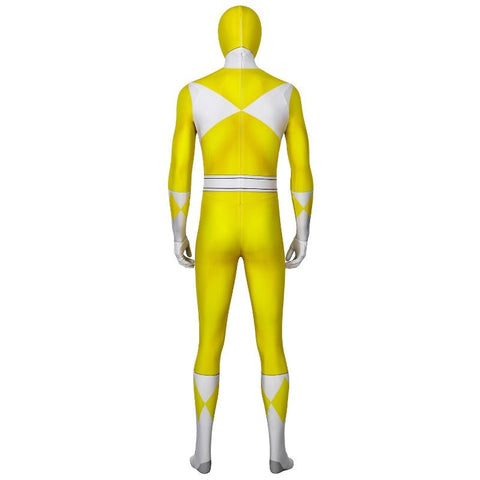 MMPR Yellow Ranger Suit Costume Cosplay Jumpsuit - Power Rangers Inspired Outfit - Coscosmos